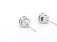 Boucles d'oreilles en or blanc avec topaze