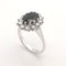 Bague 54 Bague marguerite or blanc saphir et diamants 58 Facettes