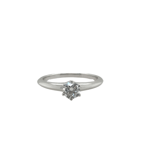 Bague Tiffany and Co - Solitaire Setting Platine - 0,61 carat 58 Facettes 1.0000474/1