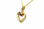 Pendentif Pendentif contemporain or jaune serti de saphirs et de diamants taille brillant (+-0.057ct) 58 Facettes 22985