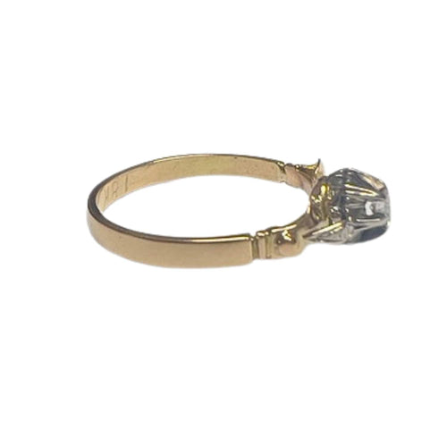 Bague BAGUE ART DÉCO, ÉPOQUE 1930-1935, OR 18 carats ET PLATINE AVEC DIAMANTS 58 Facettes DMAR1