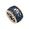 49 Bague Pomellato, "Arabesque", or rose, titane. 58 Facettes 33169