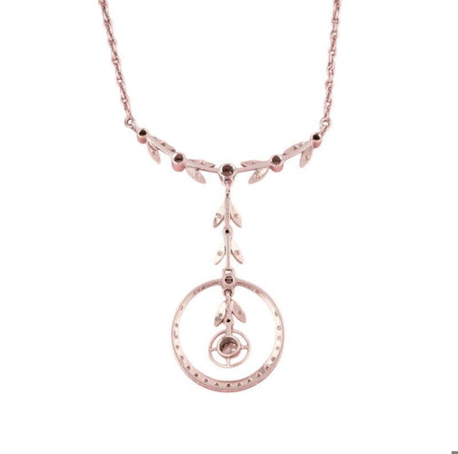 Collier Collier Belle Époque or gris diamants 58 Facettes