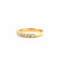 Bague 55 Demi alliance en diamants or jaune 58 Facettes
