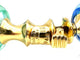 Bracelet MARINA B. Collection "Milano pneus", bracelet or jaune et perles de verre 58 Facettes
