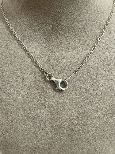 Collier Collier en or blanc 18K et diamant 58 Facettes