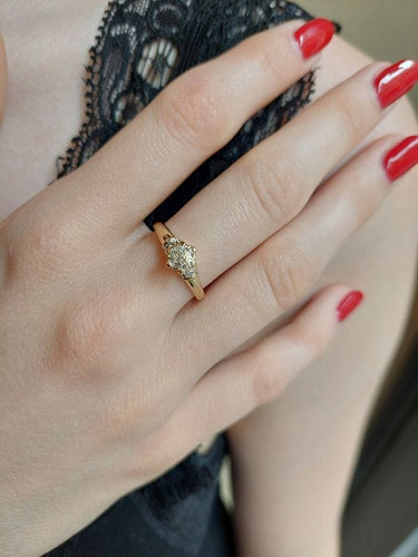 Bague 58 BAGUE STYLE SOLITAIRE DIAMANTS 58 Facettes 087391