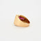 Bague 55 Bague Tank Or jaune Rubis 58 Facettes