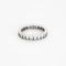 Bague 51 Alliance Américaine or blanc et diamants 58 Facettes GU185