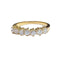 Bague 58 Demi-alliance or jaune diamants 0.81ct 58 Facettes Q120B