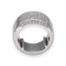 Bague 55 Bague en or gris massif avec diamants 2 Cts 58 Facettes