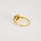 56.5 Bague vintage or jaune diamants émeraude. 58 Facettes