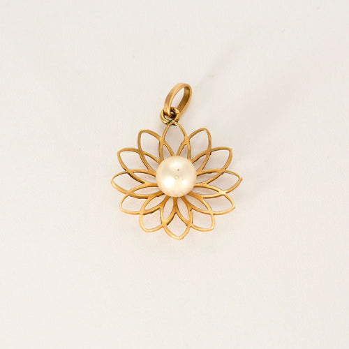 Pendentif Pendentif or jaune perle de culture 58 Facettes LP925