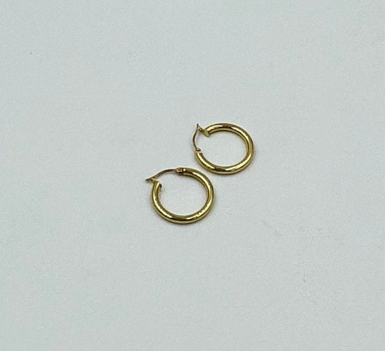 Boucles d'oreilles Boucles d’oreilles créole or jaune 58 Facettes