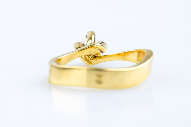 Bague Bague solitaire diamant en or jaune 58 Facettes BG-31200193-107