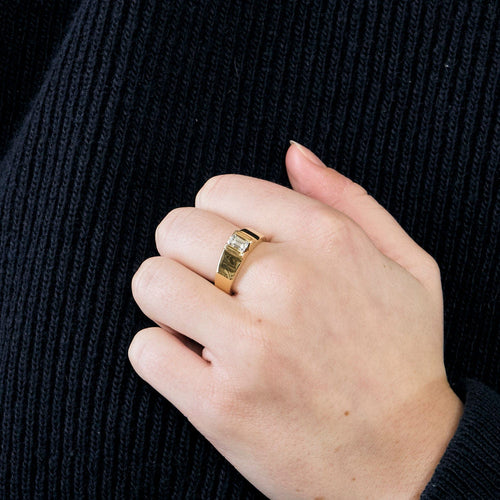 Bague 56 Bague solitaire or jaune et diamant 58 Facettes 23/266A
