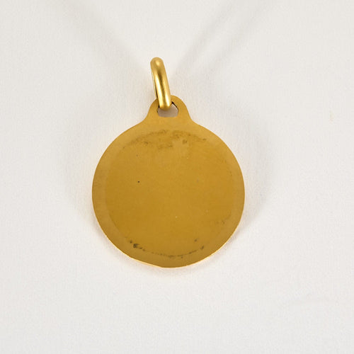 Pendentif Augis - Médaille sentimentale en or jaune 58 Facettes CHAL1174X2