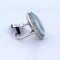 Bague 56 Bague en or blanc avec aigue-marine et diamants 58 Facettes