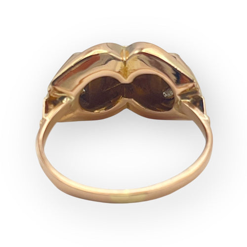 Bague 55 Bague Tank or rose 750 et diamants 58 Facettes 149058237