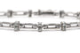 Bracelet Bracelet contemporain serti de diamants taille brillant en or blanc 18 carats 58 Facettes B777