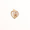 Pendentif AUGIS-Médaille d'amour cœur rubis or jaune or blanc 58 Facettes
