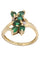Bague 54 Bague or jaune émeraudes diamants 58 Facettes 091311