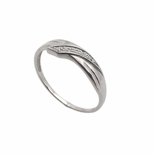 Bague 57 Bague en or blanc & diamants 58 Facettes