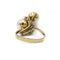 Bague 54 Bague or jaune perles et diamants 58 Facettes 230182R