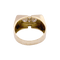 Bague 65 Bague Tank en or jaune, platine, diamants 58 Facettes 34450
