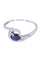 Bague 59 Bague moderne or jaune saphir diamants 58 Facettes 090231