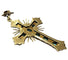Bague Bague croix de style colonial avec émeraudes colombiennes de 2 ct en or jaune 58 Facettes Q402B