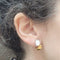 Boucles d'oreilles Boucles d'oreilles - Boucles d'oreilles en or jaune et blanc 18 carats 58 Facettes PE142