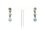 Boucles d'oreilles Boucles d'oreilles Art Nouveau en or blanc 18 carats serties de perles et de diamants 58 Facettes 22756