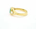 Bague Bague en or jaune ornée d'une émeraude de Zambie de 1,38 carat et de diamants 58 Facettes 10519