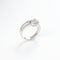 Bague 57 Bague « Toi et moi » en or blanc avec diamants 58 Facettes 146/23