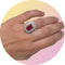 Bague Bague en or gris sertie d’un rubis naturel 58 Facettes 258996