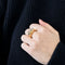 Bague 55 Bague Tank or jaune et diamants 58 Facettes 240815