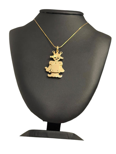 Pendentif POMELLATO - Pendentif Queen taille longue en or jaune 58 Facettes