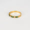 Bague 50.5 Demi-alliance, or jaune, diamants et émeraudes 58 Facettes RL18