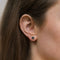 Boucles d'oreilles Boucles d'oreilles en or avec saphir et diamants 58 Facettes 2411030