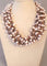 Collier Collier composé de perles de cultures poires roses et grises 58 Facettes C 98