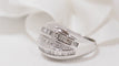 Bague 54 Bague Jonc en or blanc et diamants 58 Facettes 28890