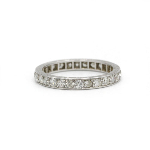 Bague 50 Alliance - Platine et diamants 58 Facettes 1157