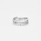 Bague 55 Bague croisée pavée de diamants 58 Facettes 2505