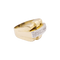 Bague 52 Bague Tank en or jaune, platine, diamants. 58 Facettes 34444