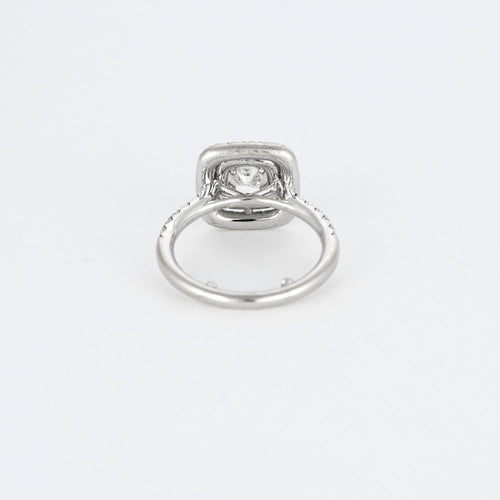 Bague 50 Bague de fiançailles or blanc diamants 58 Facettes
