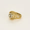 Bague 53 Bague tressée en or jaune et diamants 58 Facettes CHOL1168