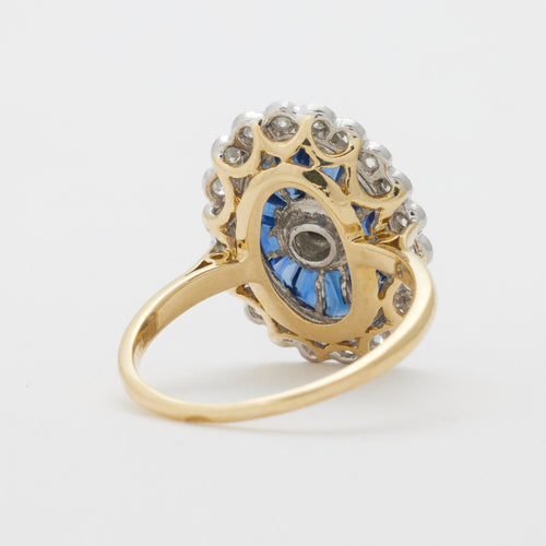 Bague 52 Bague or jaune et saphir 58 Facettes