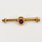 Broche Broche or gris et jaune, rubis et diamants 58 Facettes BLO01585