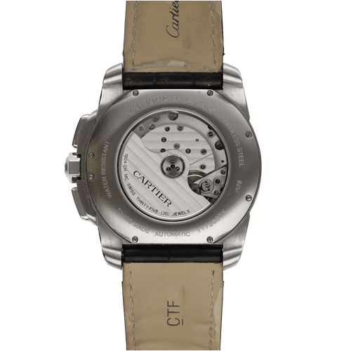 Montre Montre Cartier Calibre Chronographe en acier – 42 mm – Automatique – Full Set 2021 – Ref. 3578 58 Facettes